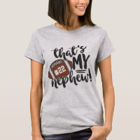 Football Aunt That's My Nephew Jersey Number