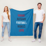 Football Autumn Breeze Tailgate Shower Party Cozy  Fleece Blanket<br><div class="desc">Have fun at your party with this whimsical fleece blanket.  Coordinated to match your party theme this blanket will be a great keepsake for years to come. Makes a wonderful gift too! Look for matching tee,  tote and other fun party ideas all part of the Autumn Breeze collection.</div>