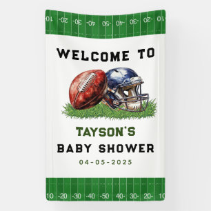 Football Baby Shower   A Little All Star Is On His Banner