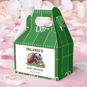 Football Baby Shower   A Little All Star Is On His Favor Box