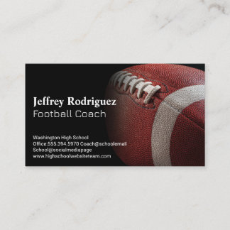 Football Ball | Coach Business Card