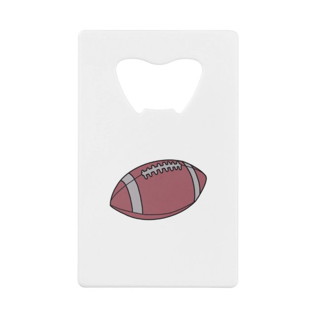 Football Ball Credit Card Bottle Opener (Front)