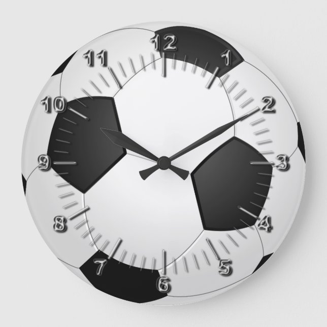 Football ball large clock (Front)