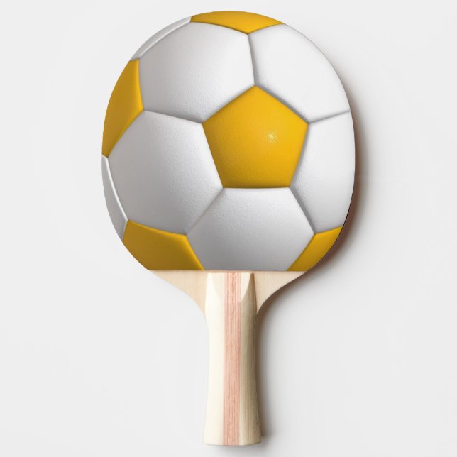 Football (ball) ping pong paddle (Front)