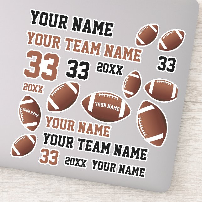 Football Ball Player Team Name Number Kids (Detail)