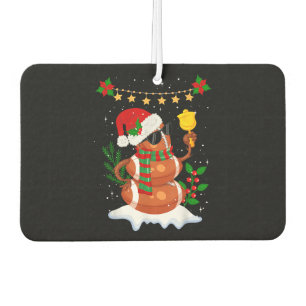 Football ball Snowman Santa Hat Merry Christmas Air Freshener