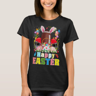 Football Ball With Bunny Ears Easter Day Men Boys  T-Shirt