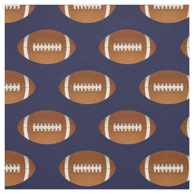 football balls on blue, pattern fabric (Swatch)
