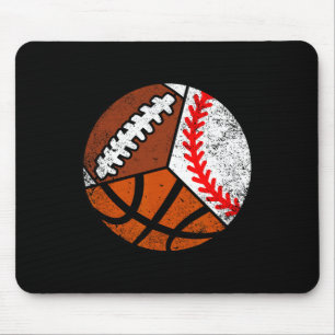 Football Baseball Basketball Player Funny Ball Spo Mouse Pad