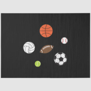 Football Basketball Baseball Sports Fan Tissue Paper