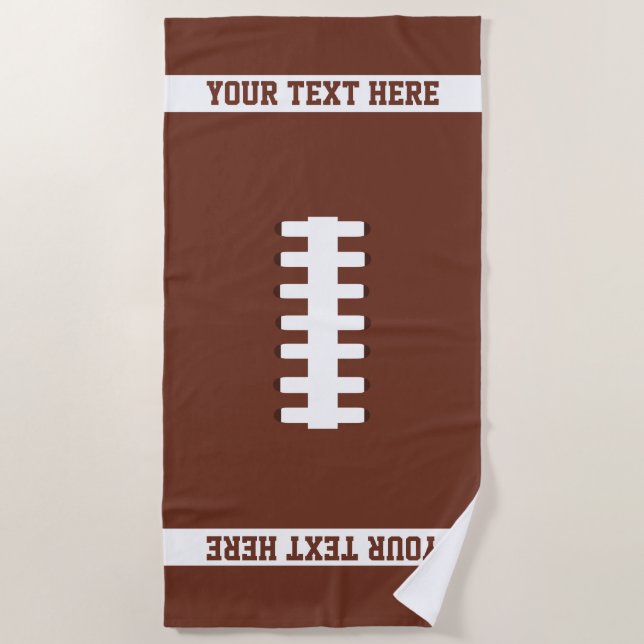 Football Beach Towel (Front)