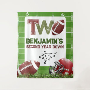 Football Birthday boy Birthday Backdrop Tapestry