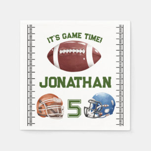 Football Birthday boy Napkin