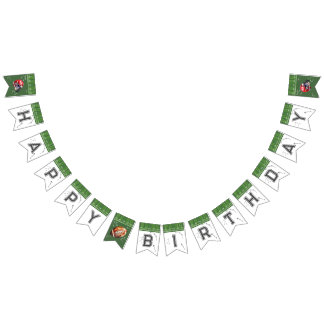 Football Birthday bunting banner, First Year Down Flags