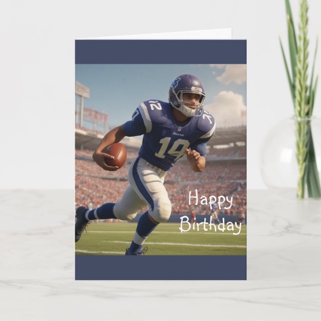 Football Birthday Card (Front)