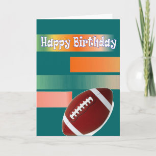 Football birthday card
