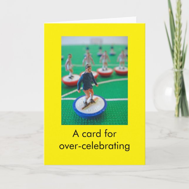 Football birthday card (Front)