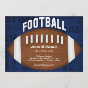 Football Birthday Invitation