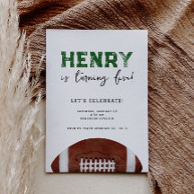 Football Birthday Invitation