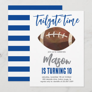 Football Birthday Invite