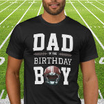 Football Birthday Party Dad T-Shirt<br><div class="desc">Introducing our exclusive 'Dad of the Birthday Boy' T-shirt, a proud proclamation of love and celebration in line with the 'First Year Down' football-themed extravaganza. This T-shirt isn't just an accessory—it's a badge of honour that lets everyone know who the MVP's biggest fan really is. Crafted to perfection, this T-shirt...</div>