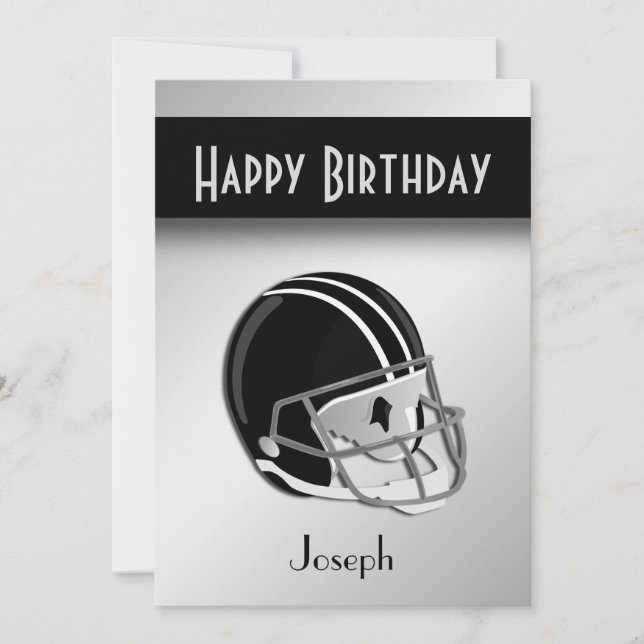 Football Birthday Party Invitation (Front)