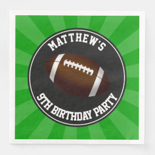 Football Birthday Party Napkin