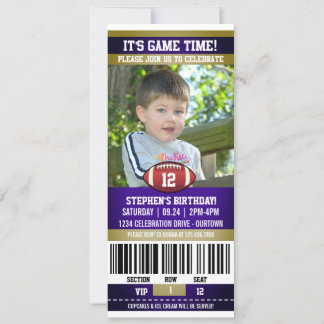 Football Birthday Photo Template