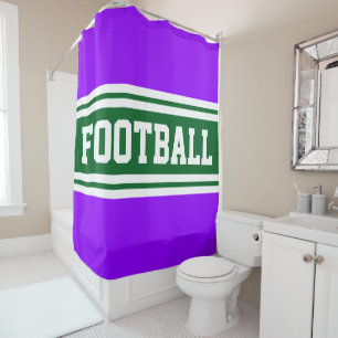 FOOTBALL Bold Bright Blue White Racing Stripes