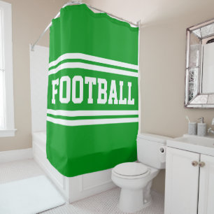 FOOTBALL Bold Bright Green White Racing Stripes