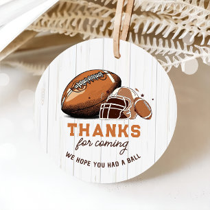 Football Boy Birthday Favor Tags