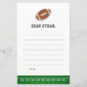 Football Boy Birthday Time Capsule Cards