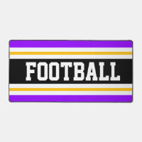 FOOTBALL Bright PurpleBlack Yellow Racing Stripes 