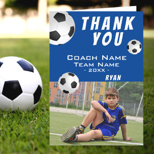 Football Bue Merci Coach Carte photo