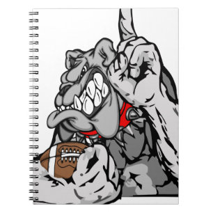 football bulldog notebook