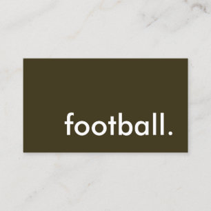 football. business card