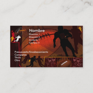 FOOTBALL BUSINESS CARD