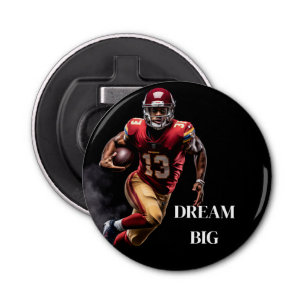 Football Button Bottle Opener