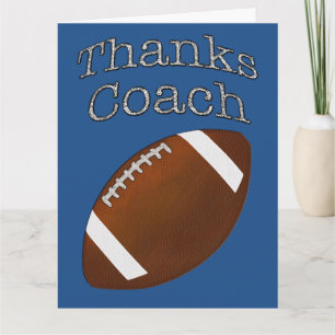 Football Cards for Coaches YOUR MESSAGE or Ours