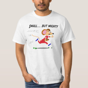 Football Cartoon Mouse Small But Mighty T-Shirt