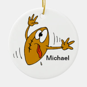 Football Ceramic Ornament