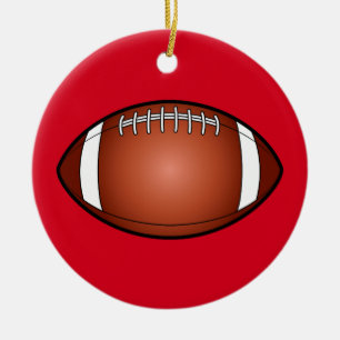 Football Ceramic Ornament