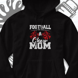 Football Cheer Mom High School Sports Cheerleading Hoodie