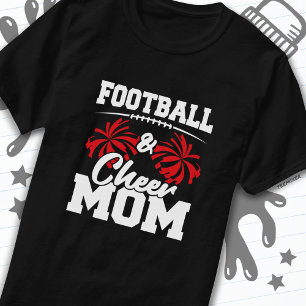 Football Cheer Mom High School Sports Cheerleading T-Shirt