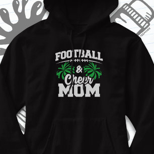 Football Cheer Squad School Sports Games Proud Mom Hoodie