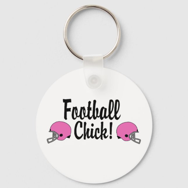 Football Chick! Keychain (Front)