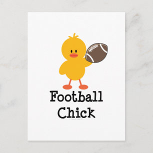 Football Chick Postcard
