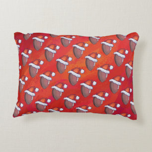 Football Christmas Decorative Pillow