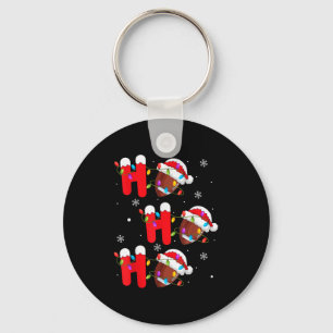 Football Christmas Ho Ho Ho Santa Srts Player Funn Keychain