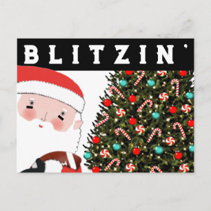 Football Christmas Holiday Postcard